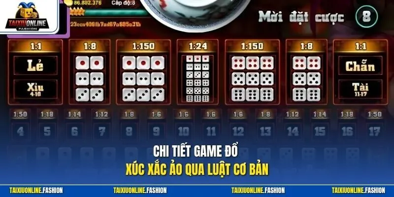 Chi tiết game đổ xúc xắc ảo qua luật cơ bản