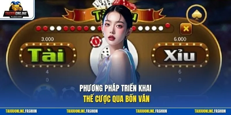 Phương pháp triển khai thế cược qua bốn ván